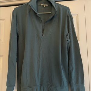 Men's Blue Half-Zip Sweater